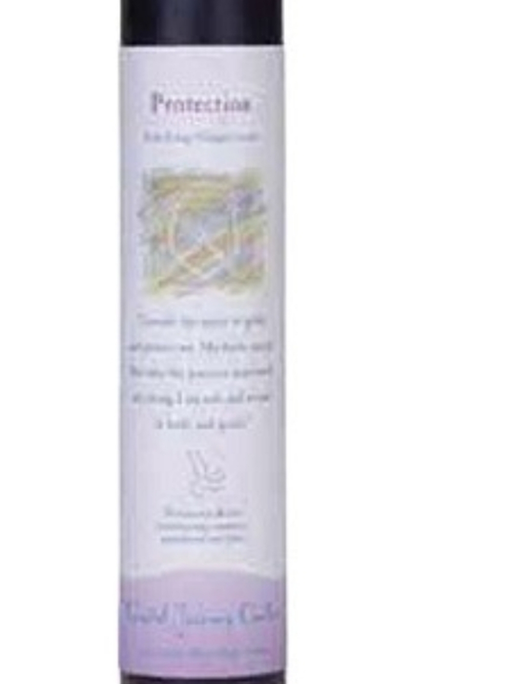 Protection Herbal Magic Pillar Candle - Black & White